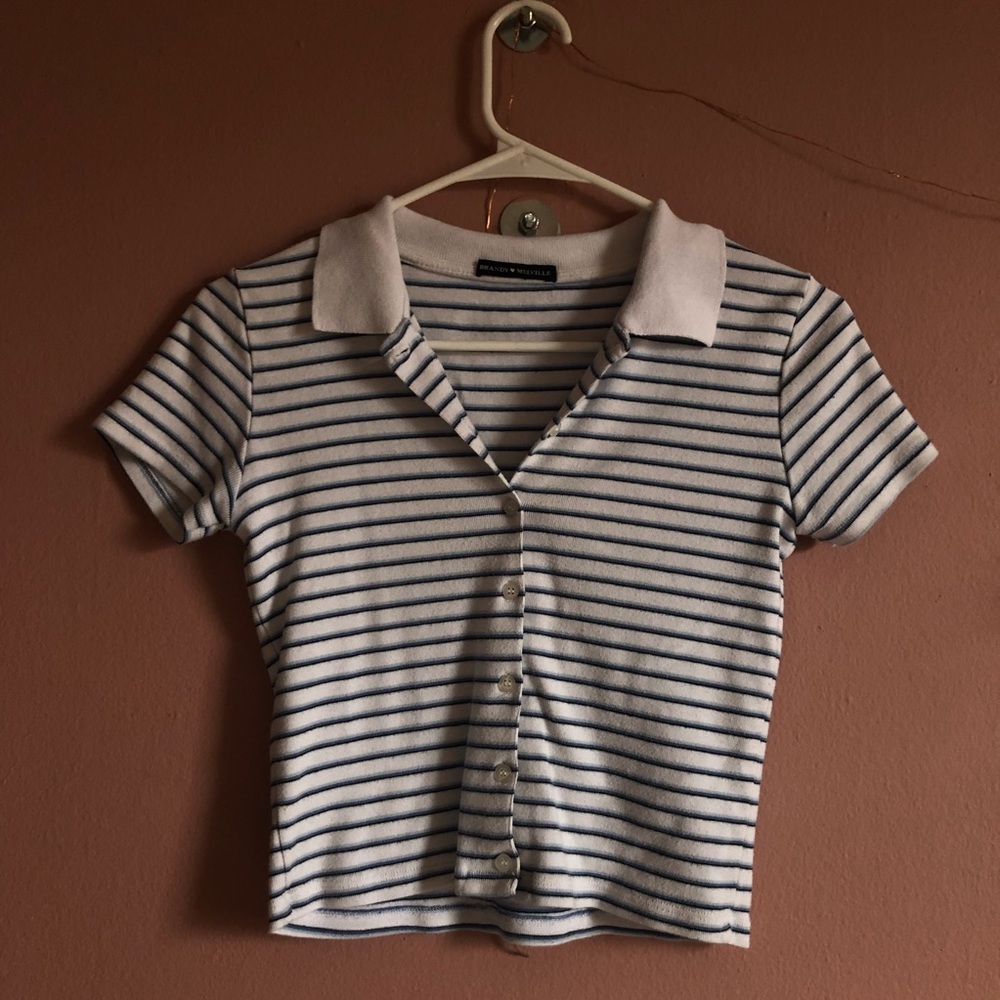 brandy melville sailor baby tee
